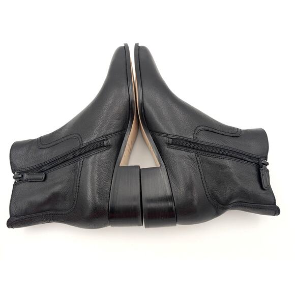 Cole Haan Naia Pointed Toe Block Heel Booties Women's Black Size US8B EU39 - Picture 6 of 12